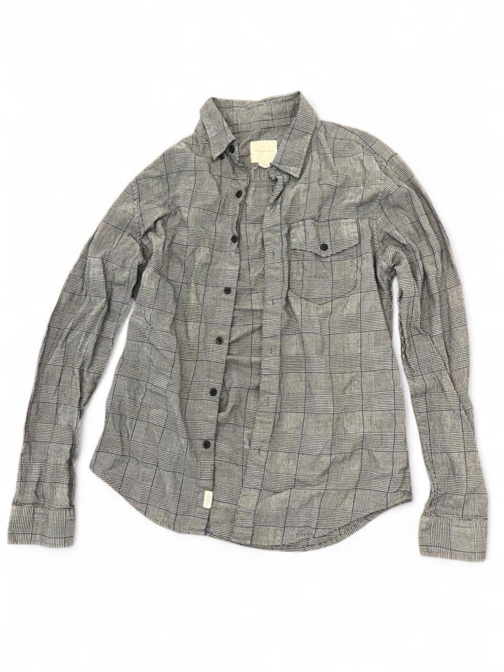 American Eagle Men’s Plaid Flannel Button Down Shirt Small